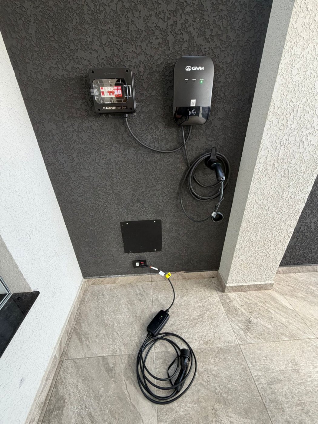 Wallbox GWM instalado em residência